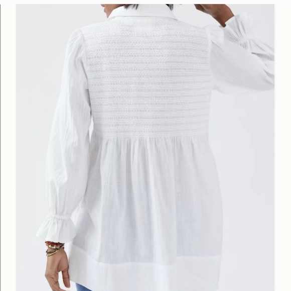 Anthropologie Vicki Smocked Tunic - Picture 7 of 13
